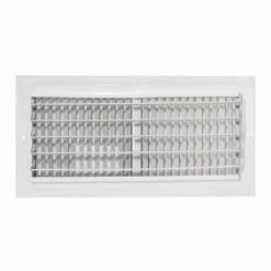 14 In. X 6 In. 2-Way Steel Wall/Ceiling Register, White 9 14 In. X 6 In. 2-Way Steel Wall/Ceiling Register, White -Fire Place Store whites ez flo registers grilles 61613 4f 1000
