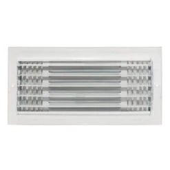 14 In. X 6 In. 3-Way Steel Wall/Ceiling Register, White -Fire Place Store whites ez flo registers grilles 61616 4f 1000