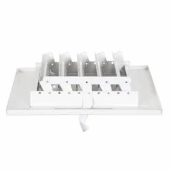 7-3/4 In X 7-3/4 In 4-Way Steel Wall/Ceiling Register, White -Fire Place Store whites ez flo registers grilles 61618 1f 1000