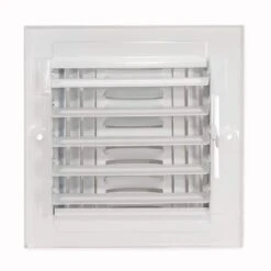 7-3/4 In X 7-3/4 In 4-Way Steel Wall/Ceiling Register, White -Fire Place Store whites ez flo registers grilles 61618 4f 1000