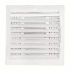 10 In. X 10 In. 4-Way Steel Wall/Ceiling Register, White -Fire Place Store whites ez flo registers grilles 61619 4f 1000