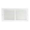 14 In. X 6 In. Steel Return Air Grille, White