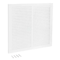 20 In. X 20 In. Steel Return Air Grille 9 20 In. X 20 In. Steel Return Air Grille -Fire Place Store whites ez flo registers grilles 61629 4f 1000
