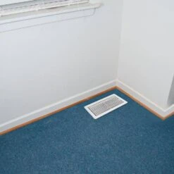 12 In. X 6 In. Steel Floor Diffuser, White 11 12 In. X 6 In. Steel Floor Diffuser, White -Fire Place Store whites ez flo registers grilles 61638 31 1000