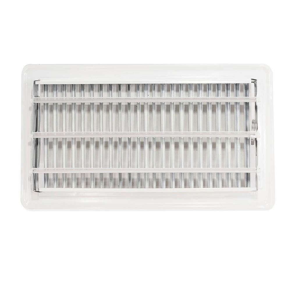 12 In. X 6 In. Steel Floor Diffuser, White 3 12 In. X 6 In. Steel Floor Diffuser, White - Image 3
