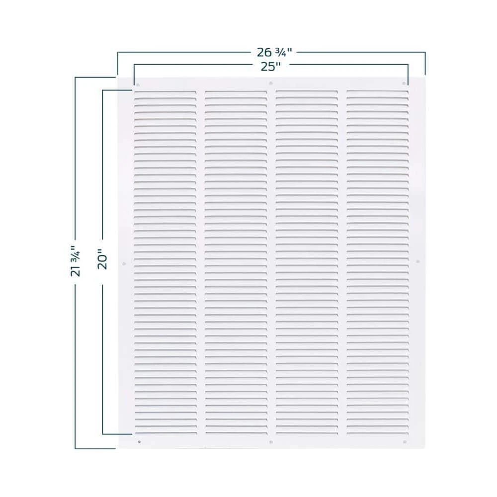 20 In. X 25 In. Steel Return Air Grille 2 20 In. X 25 In. Steel Return Air Grille - Image 2
