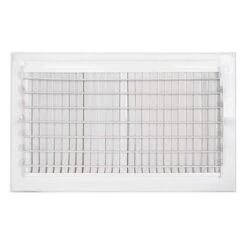 14 In. X 8 In. 2-Way Steel Wall/Ceiling Registered, White -Fire Place Store whites ez flo registers grilles 61662 4f 1000
