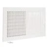 14 In. X 8 In. 2-Way Steel Wall/Ceiling Registered, White