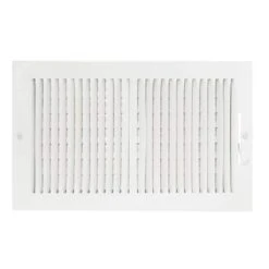 14 In. X 8 In. 2-Way Steel Wall/Ceiling Registered, White -Fire Place Store whites ez flo registers grilles 61662 c3 1000