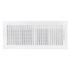 16 In. X 6 In. 2-Way Steel Wall/Ceiling Register, White -Fire Place Store whites ez flo registers grilles 61663 c3 1000