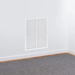 16 In. X 20 In. White Return Air Grille 7 16 In. X 20 In. White Return Air Grille -Fire Place Store whites ez flo registers grilles 61665 1f 1000