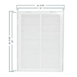 14 In. X 20 In. Steel Return Filter Grille -Fire Place Store whites ez flo registers grilles 61670 c3 1000