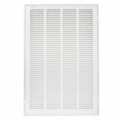 16 In. X 25 In. Steel Return Filter Grille, White -Fire Place Store whites ez flo registers grilles 61671 4f 1000