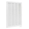 16 In. X 25 In. Steel Return Filter Grille, White
