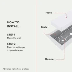 Framed Wall Vent Luxe 10 In. W. X 14 In. - White 11 Framed Wall Vent Luxe 10 In. W. X 14 In. - White -Fire Place Store whites fittes registers grilles dwfr10x14swh 4f 1000