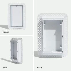 Flush Wall Vent (Lite) 4 In. X 10 In. White -Fire Place Store whites fittes registers grilles dwlitbd4x10wht c3 1000