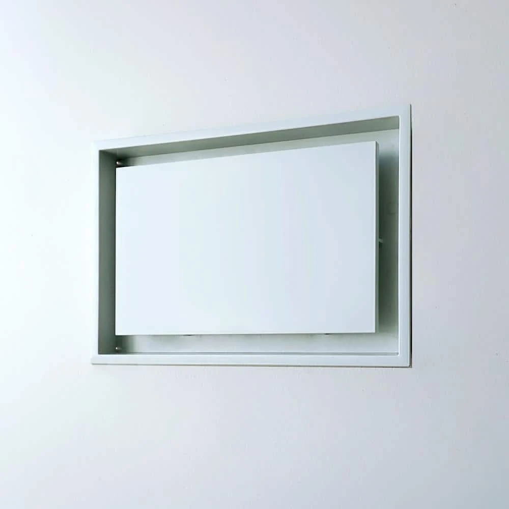 Framed Wall Vent (Lite) 10 In. X 14 In. White 5 Framed Wall Vent (Lite) 10 In. X 14 In. White - Image 5