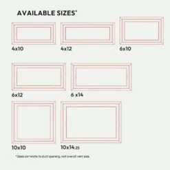 Framed Wall Vent (Lite) 6 In. X 10 In. White 9 Framed Wall Vent (Lite) 6 In. X 10 In. White -Fire Place Store whites fittes registers grilles dwlitfr6x10wht 66 1000