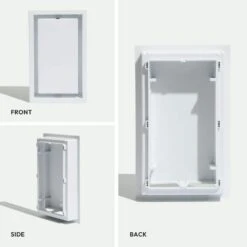 Framed Wall Vent (Lite) 6 In. X 10 In. White 10 Framed Wall Vent (Lite) 6 In. X 10 In. White -Fire Place Store whites fittes registers grilles dwlitfr6x10wht c3 1000