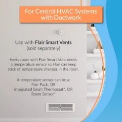 Flair Puck Wireless Thermostat And Room Sensor -Fire Place Store whites flair smart thermostats flairpuck001 1f 1000