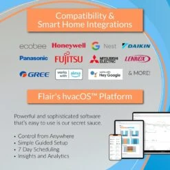 Flair Puck Wireless Thermostat And Room Sensor -Fire Place Store whites flair smart thermostats flairpuck001 44 1000