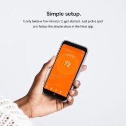 Google Nest Temperature Sensor - Smart Home Thermostat Sensor -Fire Place Store whites google thermostat sensors t5000sf 1f 1000