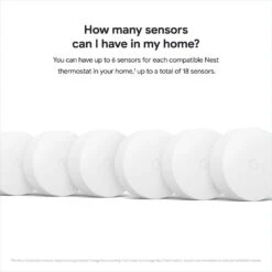 Google Nest Temperature Sensor - Smart Home Thermostat Sensor (3 Pack) 19 Google Nest Temperature Sensor - Smart Home Thermostat Sensor (3 Pack) -Fire Place Store whites google thermostat sensors t5001sf fa 1000
