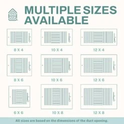 12 In. X 6 In. 3-Way Air Vent Covers For Home Ceiling Or Wall Grille Register Cover W/Adjustable Damper, White 10 12 In. X 6 In. 3-Way Air Vent Covers For Home Ceiling Or Wall Grille Register Cover W/Adjustable Damper, White -Fire Place Store whites home intuition registers grilles wv3w12x6 1f 1000