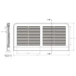 14 In. X 6 In. ABS Plastic Filtered Baseboard Return Air Grille In White -Fire Place Store whites impeccable air registers grilles fvbr1406001 1f 1000