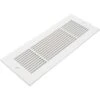 Royal 10 In. X 4 In. White Steel Vent Cover Grille For Home Floors And Walls With Mounting Holes