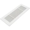 Royal Series 10 In. X 4 In. White Steel Vent Cover Grille For Home Floors Without Mounting Holes