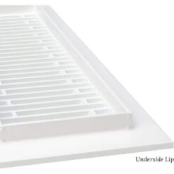 Royal Series 10 In. X 4 In. White Steel Vent Cover Grille For Home Floors Without Mounting Holes -Fire Place Store whites reggio registers registers grilles ryl16 612 swnh c3 1000