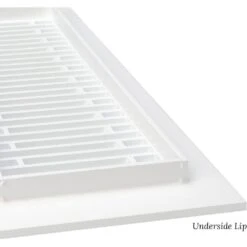 Royal Series 12 In. X 4 In. White Steel Vent Cover Grille For Home Floors Without Mounting Holes -Fire Place Store whites reggio registers registers grilles ryl16 614 swnh c3 1000