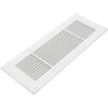 Royal Series 12 In. X 6 In. White Steel Vent Cover Grille For Home Floors Without Mounting Holes