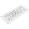 Versailles Series 12 In. X 4 In. White Steel Vent Cover Grille For Home Floors Without Mounting Holes
