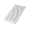 4 In. X 10 In. Plastic Floor Register, White