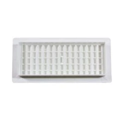 4 In. X 10 In. Plastic Floor Register, White -Fire Place Store whites registers grilles pl410 wh 66 1000
