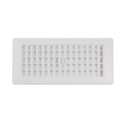4 In. X 10 In. Plastic Floor Register, White -Fire Place Store whites registers grilles pl410 wh a0 1000