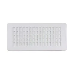 4 In. X 10 In. Plastic Floor Register, White -Fire Place Store whites registers grilles pl410 wh c3 1000
