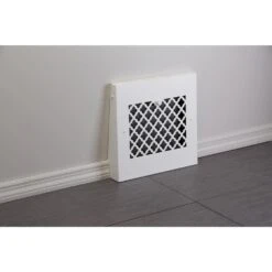 Tuscan 13 In. X 12 In. Steel Gravity Baseboard Floor Register, White/Powder Coat With Air Control Damper -Fire Place Store whites steelcrest registers grilles btu13gbbswh fa 1000