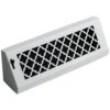 Tuscan, 15 In., White/Powder Coat, Steel Baseboard Vent With Damper