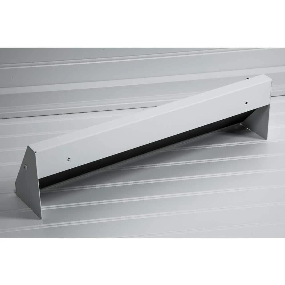 Tuscan, 18 In., White/Powder Coat, Steel Baseboard Vent With Damper 2 Tuscan, 18 In., White/Powder Coat, Steel Baseboard Vent With Damper - Image 2