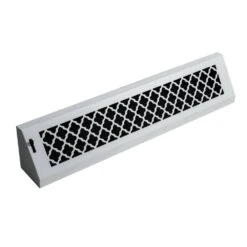 Tuscan, 24 In., White/Powder Coat, Steel Baseboard Vent With Damper