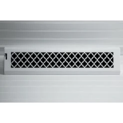 Tuscan, 24 In., White/Powder Coat, Steel Baseboard Vent With Damper -Fire Place Store whites steelcrest registers grilles btu24bbswh c3 1000