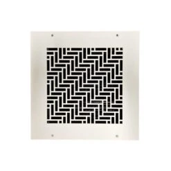 Herringbone 8 In. X 8 In., White/Powder Coat, Wall Or Ceiling Supply Vent, With Mounting Holes 6 Herringbone 8 In. X 8 In., White/Powder Coat, Wall Or Ceiling Supply Vent, With Mounting Holes -Fire Place Store whites steelcrest registers grilles the8x8swhh 4f 1000