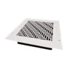 Herringbone 8 In. X 8 In., White/Powder Coat, Wall Or Ceiling Supply Vent, With Mounting Holes