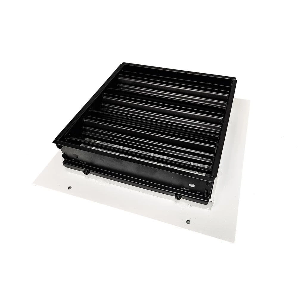 Herringbone 8 In. X 8 In., White/Powder Coat, Wall Or Ceiling Supply Vent, With Mounting Holes 2 Herringbone 8 In. X 8 In., White/Powder Coat, Wall Or Ceiling Supply Vent, With Mounting Holes - Image 2