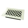 Tuscan 10 In. X 6 In. Steel Floor Register, White/Powder Coat With Opposed Blade Damper