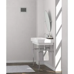 Tuscan 8 In. X 6 In. White/Powder Coat, Steel Wall/Ceiling Vent With Opposed Blade Damper -Fire Place Store whites steelcrest registers grilles ttu8x6swhh 44 1000