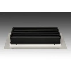 Victorian 12 In. X 6 In. White Powder Coat Steel Wall Ceiling Vent With Opposed Blade Damper -Fire Place Store whites steelcrest registers grilles tvi12x6swhh 4f 1000